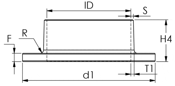 Weldrings with neck EN1092/1 Type 35 Metric PN25 - Image 2