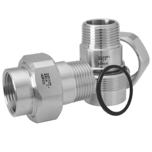 LR-131 U/O Unions Inside/outside threads O-ring Viton