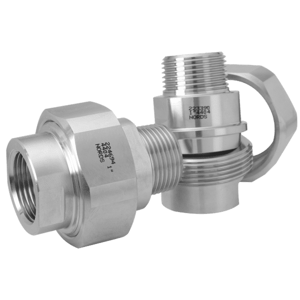 R-131 I/U Unions Inside/outside threads Conical sealing
