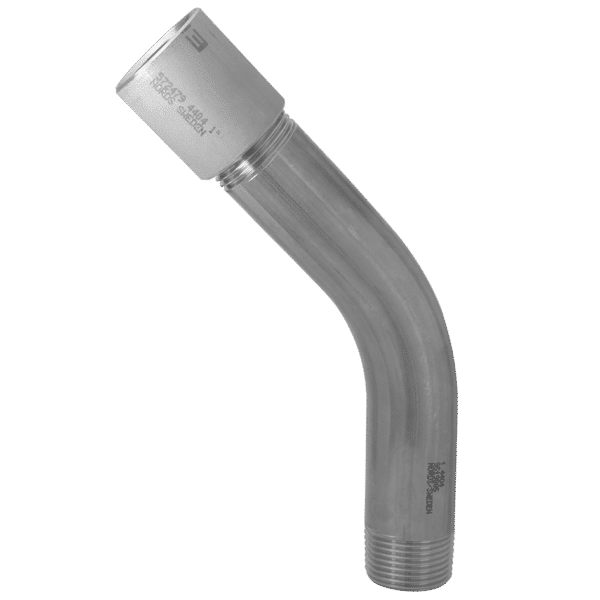 R-225 Gewindekrümmer 45°